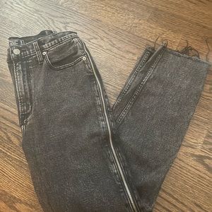 Abercrombie zipper side jeans size 8